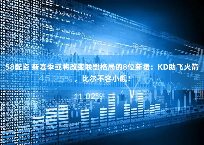 58配资 新赛季或将改变联盟格局的8位新援：KD助飞火箭，比尔不容小觑！